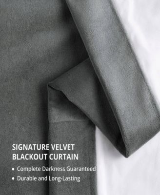 French Pleat Signature Velvet Blackout Curtain