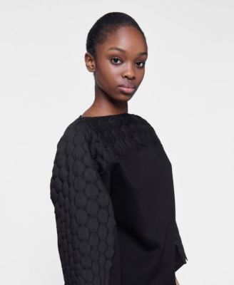 Women's Quilted Embroidered Top