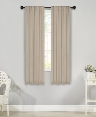 Solid Classic Modern Blackout Curtain Set ,26" x 63" (Set of 2