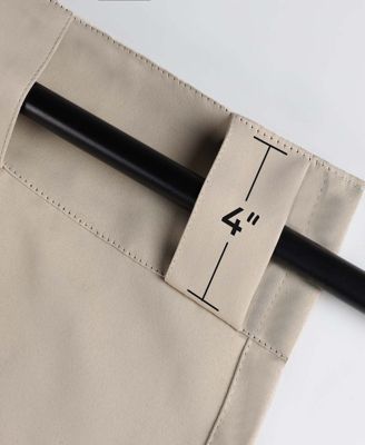 Solid Classic Modern Blackout Curtain Set ,26" x 84" (Set of 2)