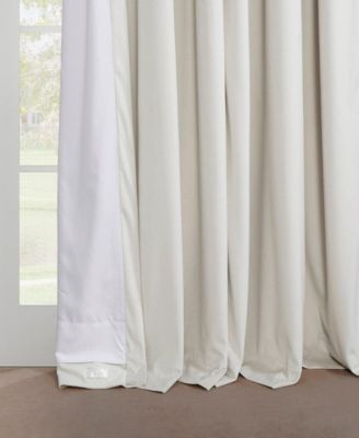 French Pleat Heritage Plush Velvet Room Darkening Curtain