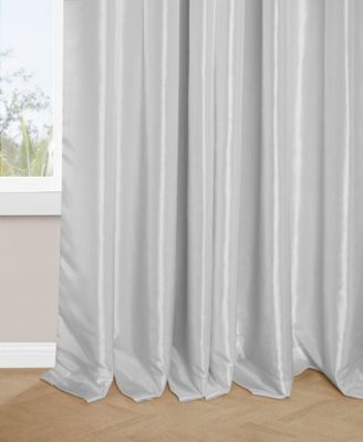 French Pleat Faux Silk Taffeta Blackout Curtain