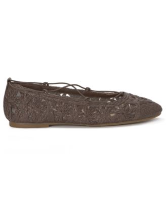 Women's Tennyr Laced Raffia Ballet Flats