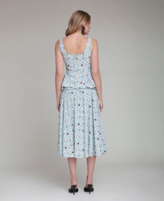 Women's Square Neck Zippered Top