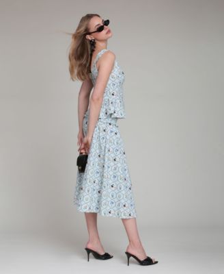 Women's Printed Pull-On Maxi Skirt