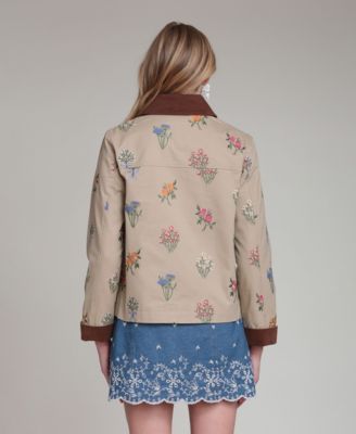 Women's Button Front Collared Jacket