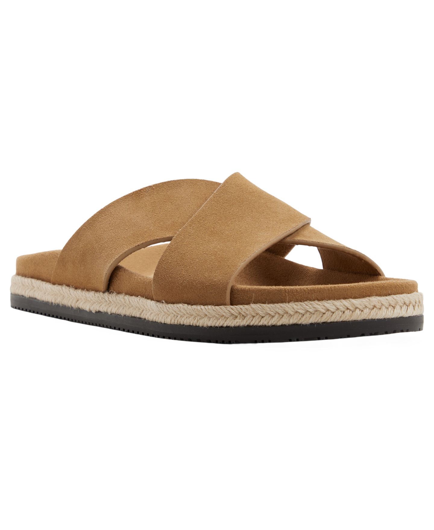 Мужские сандалии ALDO Hamel Crisscross Strap Flat, цвет: Рыжевато-коричневый — фото 1