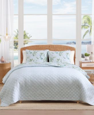 Floral Enchantment Cotton Reversible 3-Pc. Quilt Set, Full/Queen