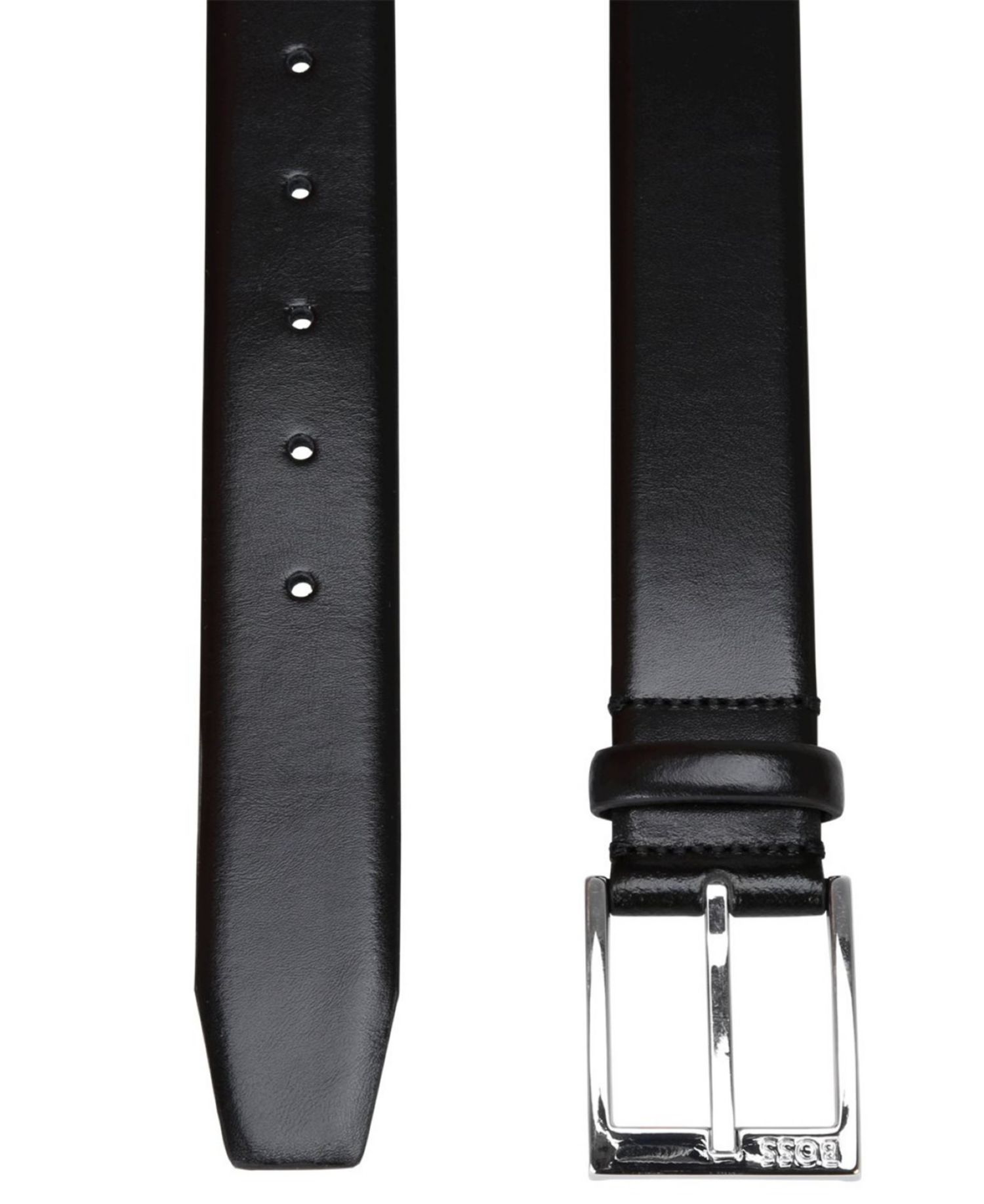 35MM Men's Silver-Tone Buckle Belt