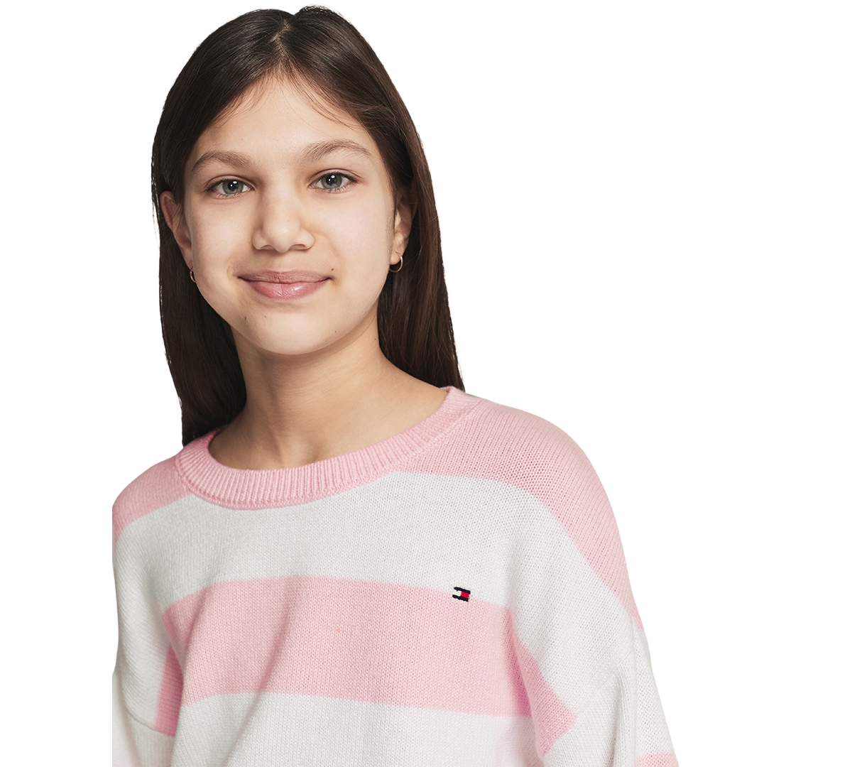 Tommy Hilfiger Girls' 7-16 Striped Sweater