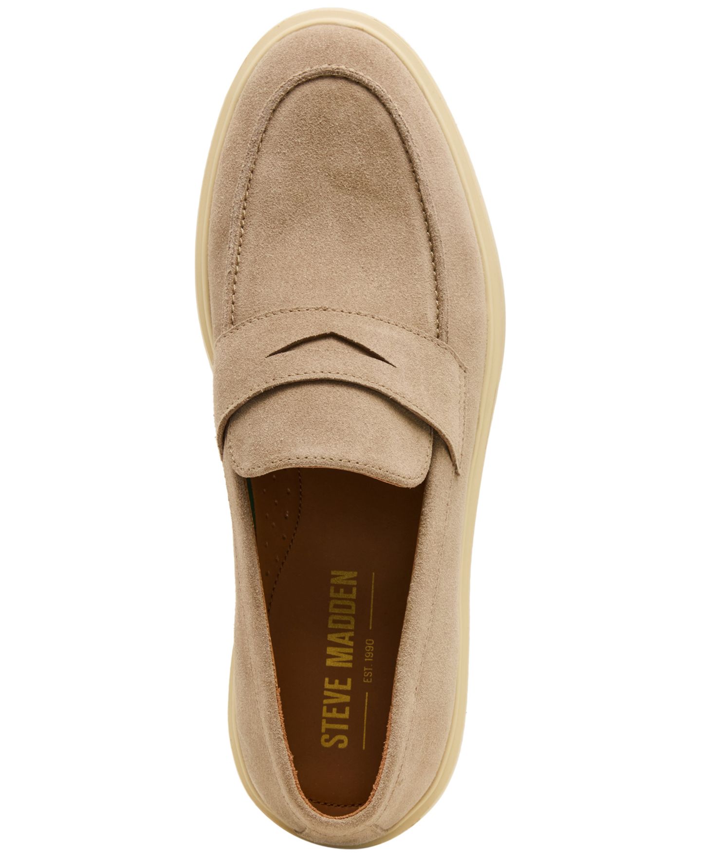 Мужские туфли Steve Madden Peplem Slip-On, цвет: Бежевый — фото 4