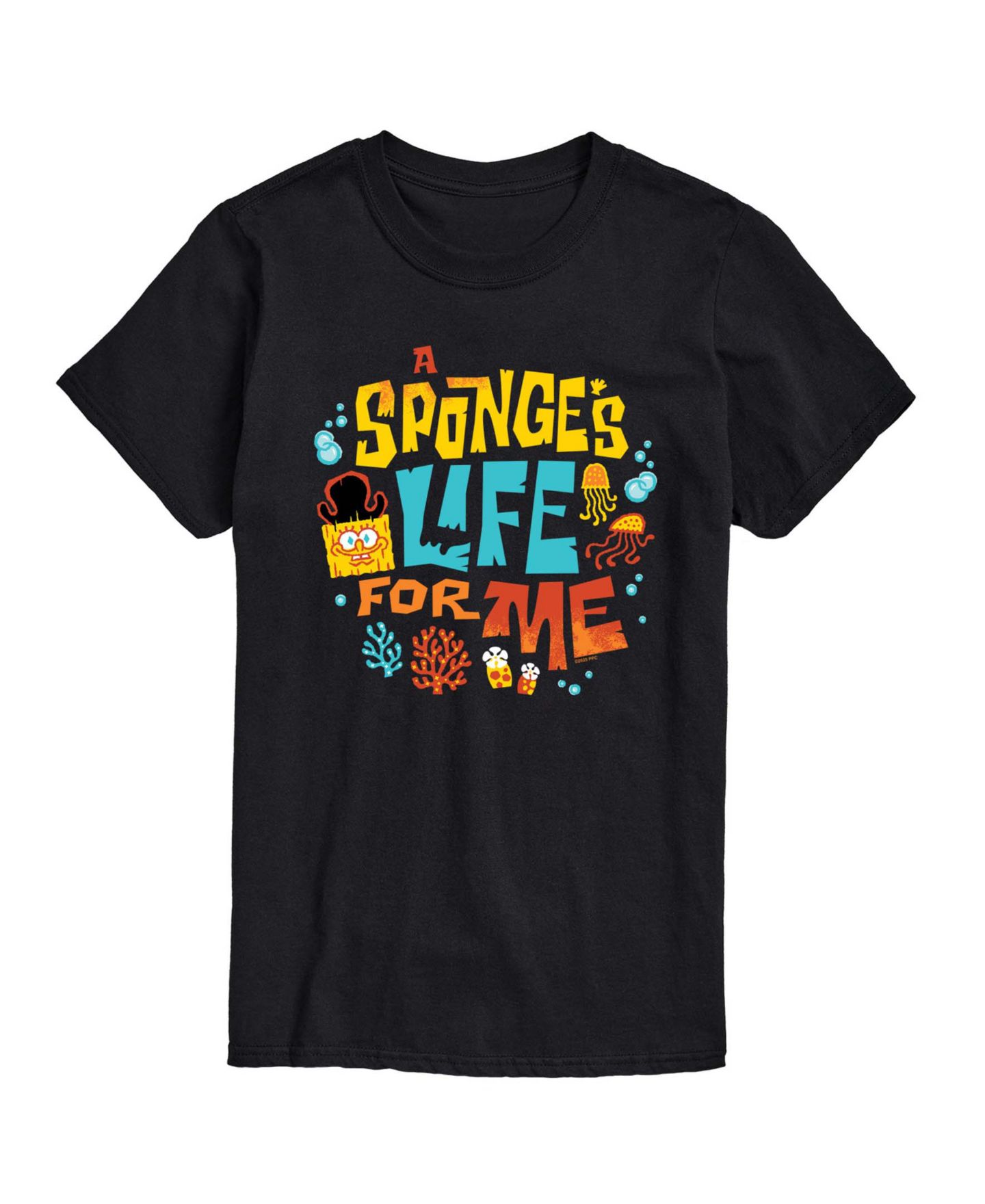 Мужская футболка AIRWAVES Sponges Life For Me Short-Sleeve Graphic, цвет: Чёрный — фото 1