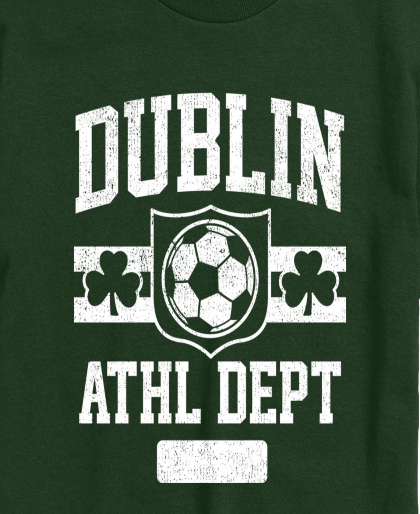 Мужская футболка AIRWAVES Instant Message Dublin Athletic Dept Soccer Short-Sleeve Graphic, цвет: Тёмно-зелёный — фото 3