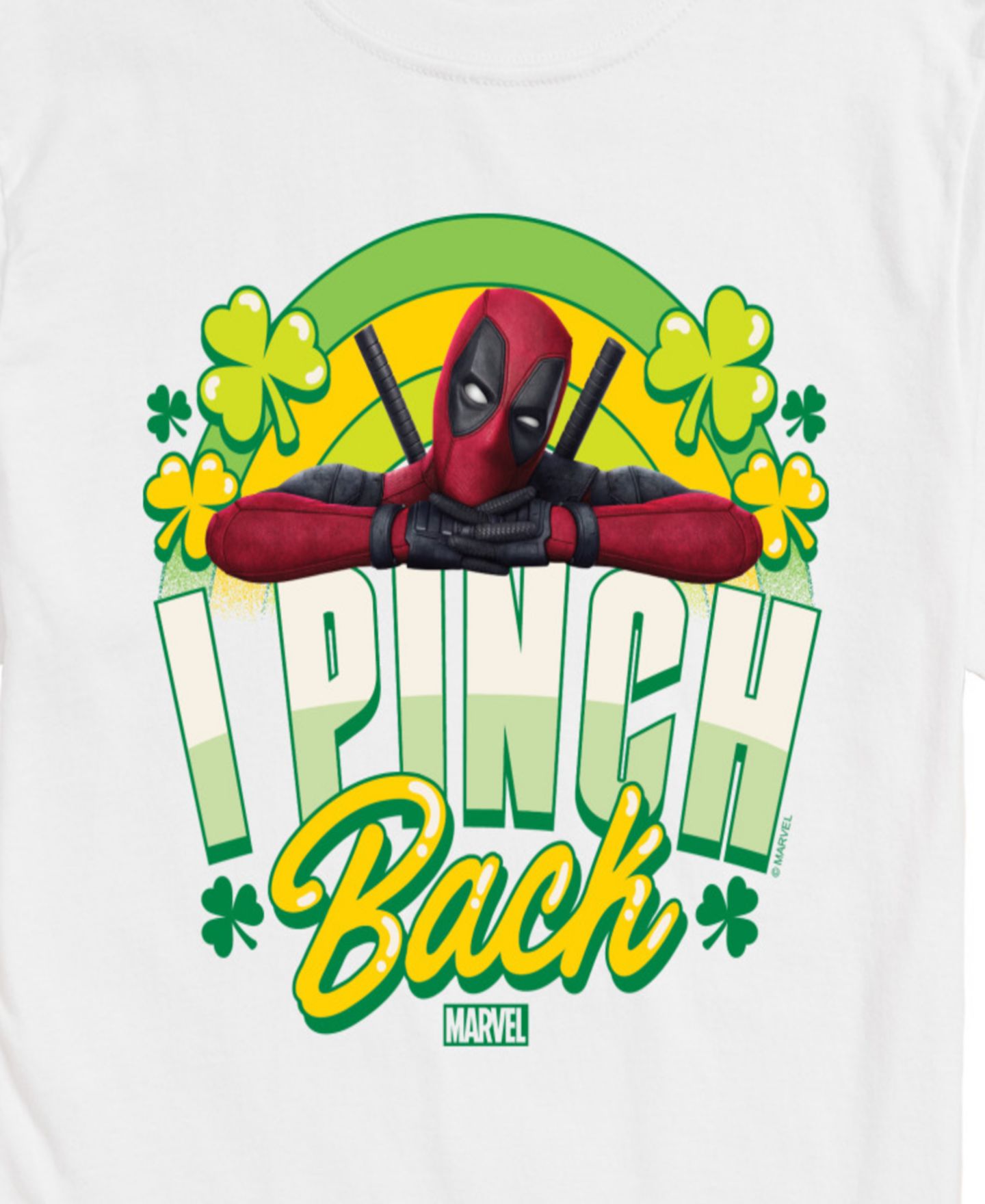 Мужская футболка AIRWAVES Deadpool I Pinch Back Short-Sleeve Graphic, цвет: Белый — фото 3