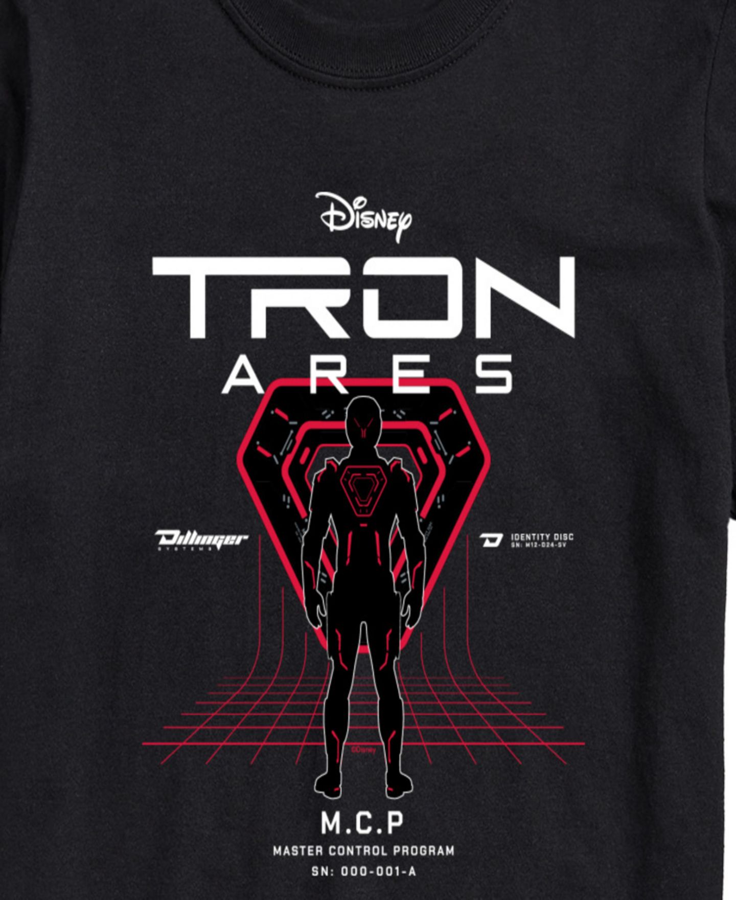 Мужская футболка AIRWAVES Tron: Ares Master Control Program Short-Sleeve Graphic, цвет: Чёрный — фото 3