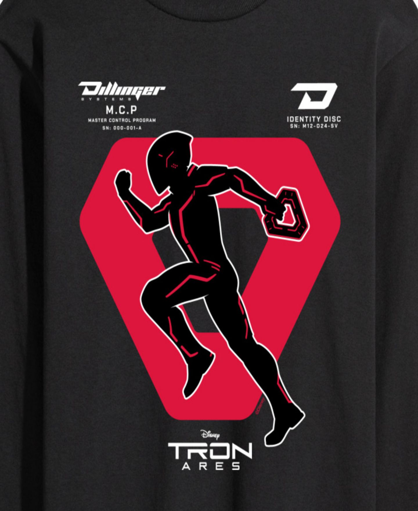 Мужская футболка AIRWAVES Tron: Ares Runner Long-Sleeve Graphic, цвет: Чёрный — фото 3