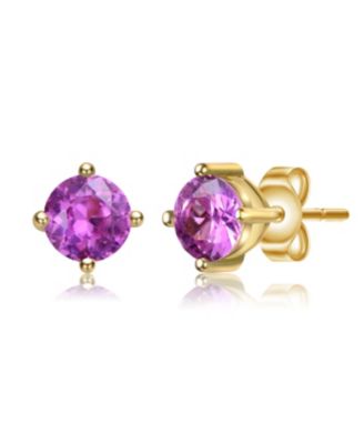 Dainty Sterling Silver 4MM Showpiece Solitaire Stud Earrings