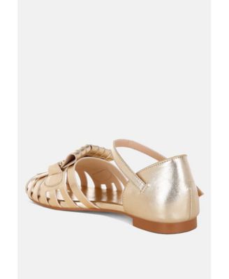 Women's Noori Metallic Fringe Flat Sandals