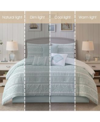 Illusa Floral 7-Pc. Comforter Set, Queen