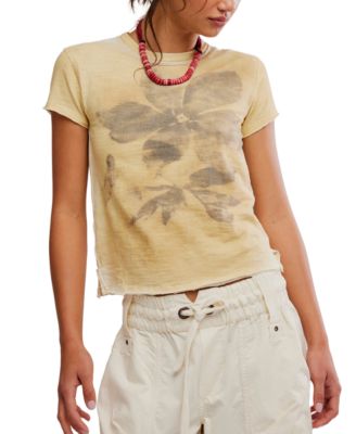 Women's Wall Flower Crew Neck T-Shirt