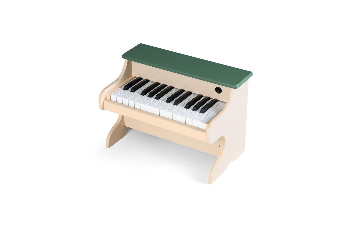 Детская игрушка Slickblue Wooden 25-Key Digital Piano with Music Stand, Ages 3+, цвет: Зелёный / Бежевый — фото 4