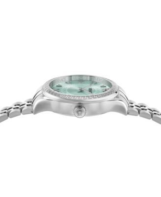 Women's Hellenyium Silver Stainless Steel Bracelet Watch, 35mm