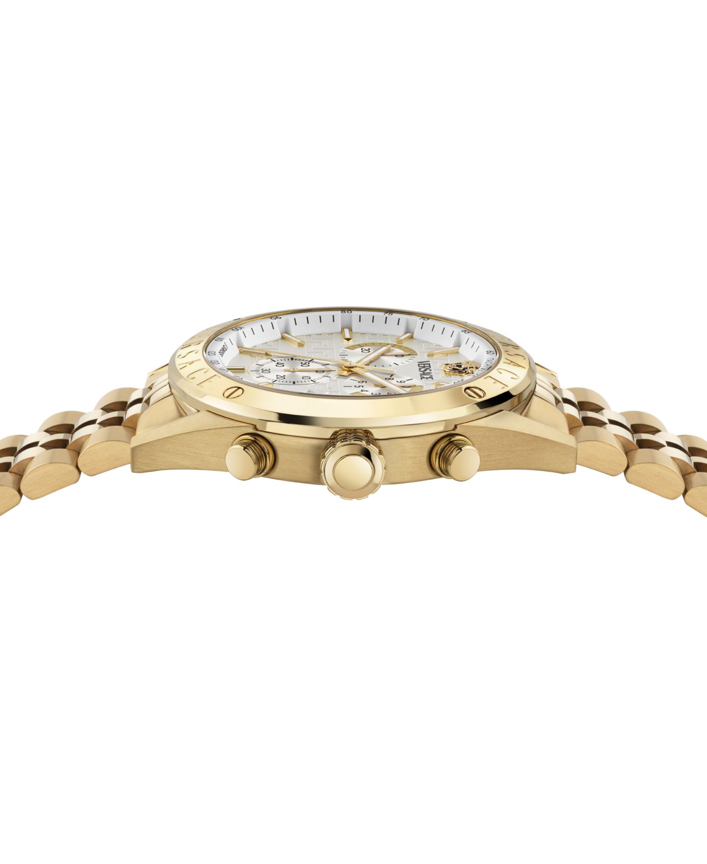 Мужские часы Versace Athletic IP Yellow Gold Stainless Steel Bracelet Watch, 44mm — фото 2