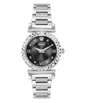 Women's Mini Vanity Silver Stainless Steel Bracelet Watch, 27mm