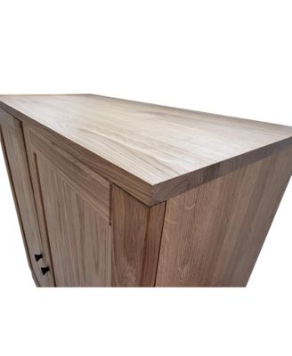 Premium 100% Solid European Oak Hardwood Modular Dining Room Cabinet with Shaker Doors