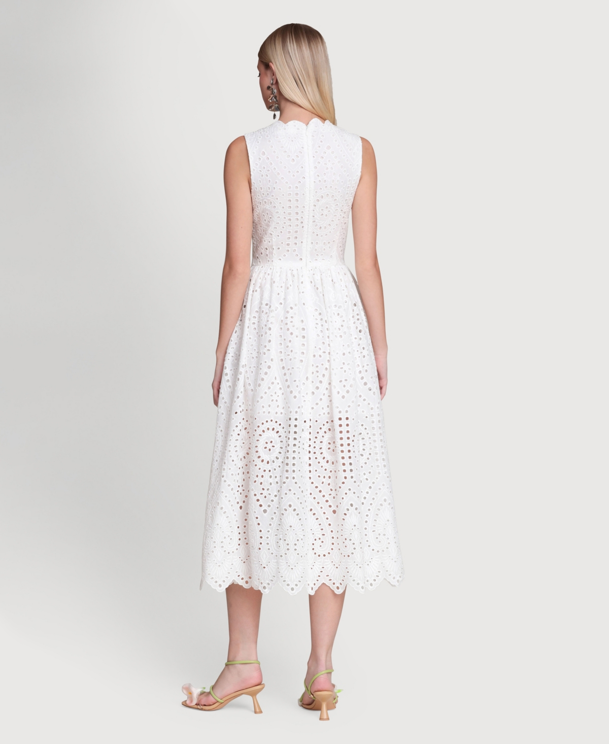 Avec Les Filles Women's V-Neck Sleeveless Midi Dress