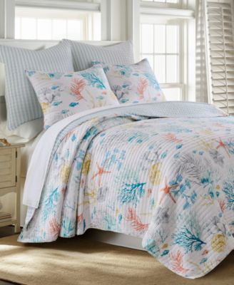 Home Whimsical Sea Quilted 2-Pc. Sham Set, European