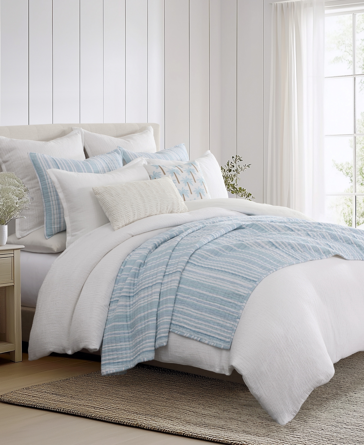 Levtex Home Boracay Stripe Muslin Textured -Pc. Quilt Set