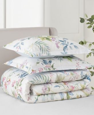 Home Seraphine Blooms Reversible 3-Pc. Duvet Cover Set, Queen