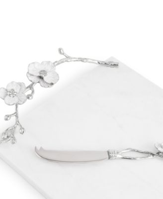 Orchid Cheeseboard and Knife, 2 Piece Set