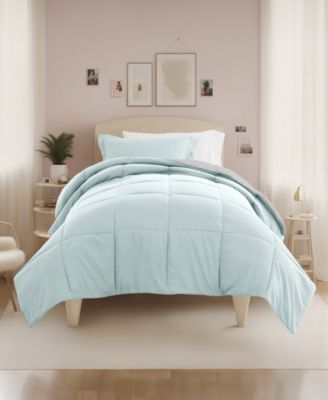 Solid Reversible Dorm 8-Piece Comforter Set, Twin XL
