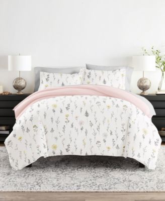 Bedding Bundle Patterned 8-Piece Comforter with Duvet Cover Set, Queen