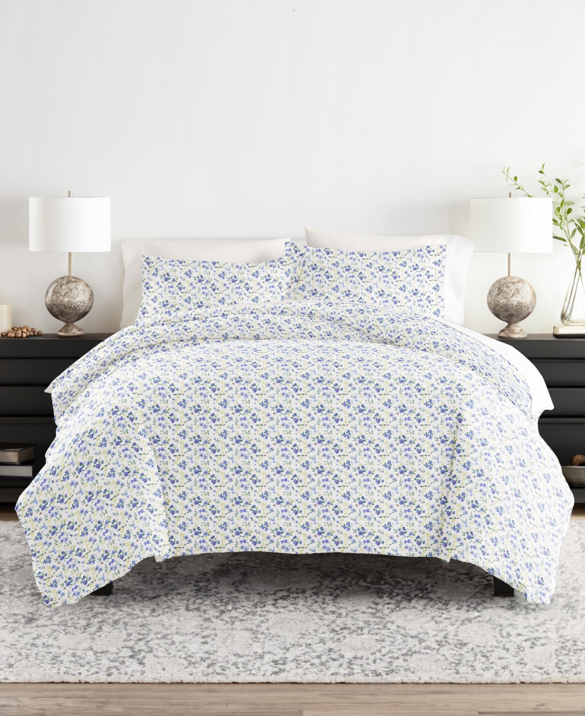 ienjoy Home Bedding Bundle Patterned -Piece Comforter with Duvet Cover Set