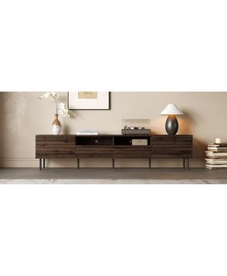 Modern TV Stand for TVs with Storage & Cable Management