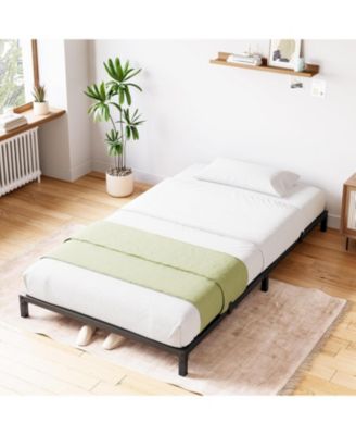 6 Inch Twin Bed Frame No Box Spring Needed, Heavy Duty Metal Platform Bed Frame Twin Size for Bedroom Easy Assembly, Noise Free