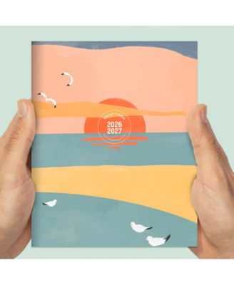July 2026 - June 2027 Sunset & Seagulls Medium Monthly Planner