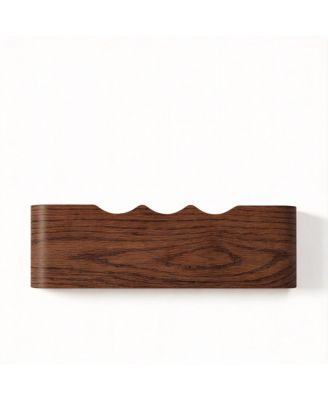 Solid Wood Wall Rack with Hooks for Coats, Hats, Bags, Towels - Decorative & Storage