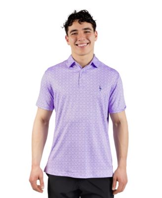 Men's Golf Clubs Printed Performance Polo