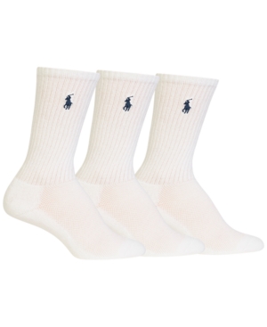 Polo Ralph Lauren Women's 3 Pack Sport Crew Socks