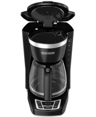 Black & Decker 12-Cup Programmable Coffee Maker, Black, CM1160B