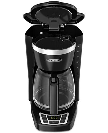 Black & Decker 12-Cup Programmable Coffee Maker, Black, CM1160B - Macy's