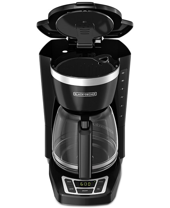 Black & Decker 12-Cup Programmable Coffee Maker, Black ...