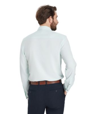 Men's Slim-Fit Performance Solid Dress Shirt