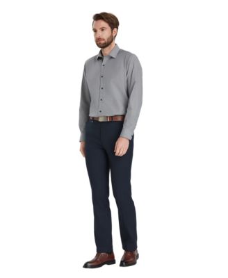 Men's Slim-Fit Solid Dress Shirt