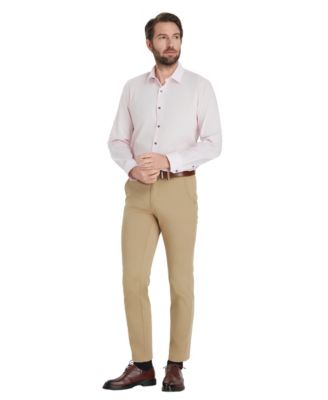 Men's Slim-Fit Solid Dress Shirt