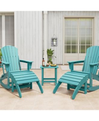 Ottoman for Adirondack Chair, HDPE Adirondack Ottoman Footrest